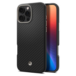 Калъф SPIGEN Enzo ARAMID за Apple iPhone 16 Pro Max с MagSafe - Арамидни влакна Калъф SPIGEN Enzo ARAMID за Apple iPhone 16 Pro Max с MagSafe - Арамидни влакна