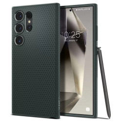 Калъф SPIGEN Liquid Air за Samsung Galaxy S24 Ultra - тъмно зелен Калъф SPIGEN Liquid Air за Samsung Galaxy S24 Ultra - тъмно зелен