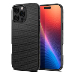 Калъф SPIGEN Liquid Air за Apple iPhone 16 Pro Max - черен мат Калъф SPIGEN Liquid Air за Apple iPhone 16 Pro Max - черен мат