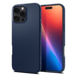 Калъф SPIGEN Liquid Air за Apple iPhone 16 Pro - тъмно син Калъф SPIGEN Liquid Air за Apple iPhone 16 Pro - тъмно син