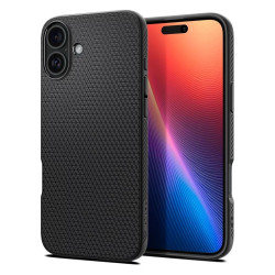Калъф SPIGEN Liquid Air за Apple iPhone 16 - черен мат Калъф SPIGEN Liquid Air за Apple iPhone 16 - черен мат