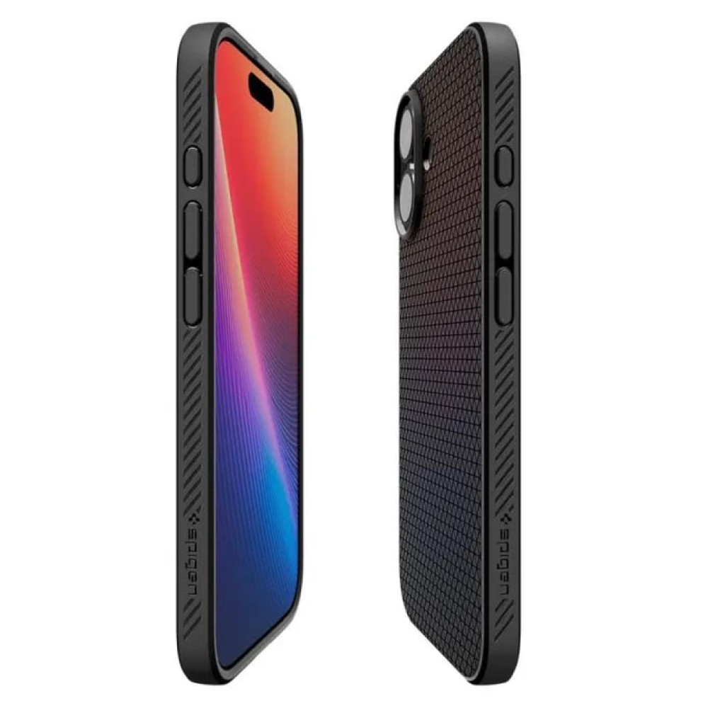 Калъф SPIGEN Liquid Air за Apple iPhone 17 - черен мат Калъф SPIGEN Liquid Air за Apple iPhone 17 - черен мат