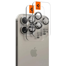 Лещи за камера SPIGEN за Apple iPhone 16 Pro - титаниум - Glass tR.Ez Fit Лещи за камера SPIGEN за Apple iPhone 16 Pro - титаниум - Glass tR.Ez Fit