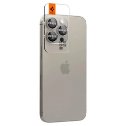 Лещи за камера SPIGEN за Apple iPhone 16 Pro - титаниум - Glass tR.Ez Fit Лещи за камера SPIGEN за Apple iPhone 16 Pro - титаниум - Glass tR.Ez Fit