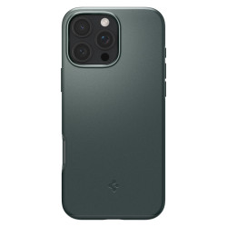 Калъф SPIGEN Thin Fit за Apple iPhone 16 Pro Max, MagSafe - ACS07981- тъмно зелен Калъф SPIGEN Thin Fit за Apple iPhone 16 Pro Max, MagSafe - ACS07981- тъмно зелен