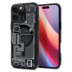 Калъф SPIGEN Ultra Hybrid за Apple iPhone 16 Pro с MagSafe - Черен, ZeroOne Калъф SPIGEN Ultra Hybrid за Apple iPhone 16 Pro с MagSafe - Черен, ZeroOne