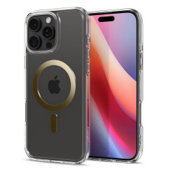 Калъф SPIGEN Ultra Hybrid за Apple iPhone 16 Pro с MagSafe - Златен ринг Калъф SPIGEN Ultra Hybrid за Apple iPhone 16 Pro с MagSafe - Златен ринг