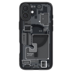 Калъф SPIGEN Ultra Hybrid за Apple iPhone 16 с MagSafe - Черен, ZeroOne Калъф SPIGEN Ultra Hybrid за Apple iPhone 16 с MagSafe - Черен, ZeroOne