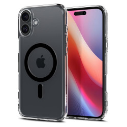 Калъф SPIGEN Ultra Hybrid за Apple iPhone 16 с MagSafe - Черен ринг Калъф SPIGEN Ultra Hybrid за Apple iPhone 16 с MagSafe - Черен ринг