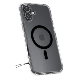 Калъф SPIGEN Ultra Hybrid за Apple iPhone 16 с MagSafe - Черен ринг Калъф SPIGEN Ultra Hybrid за Apple iPhone 16 с MagSafe - Черен ринг