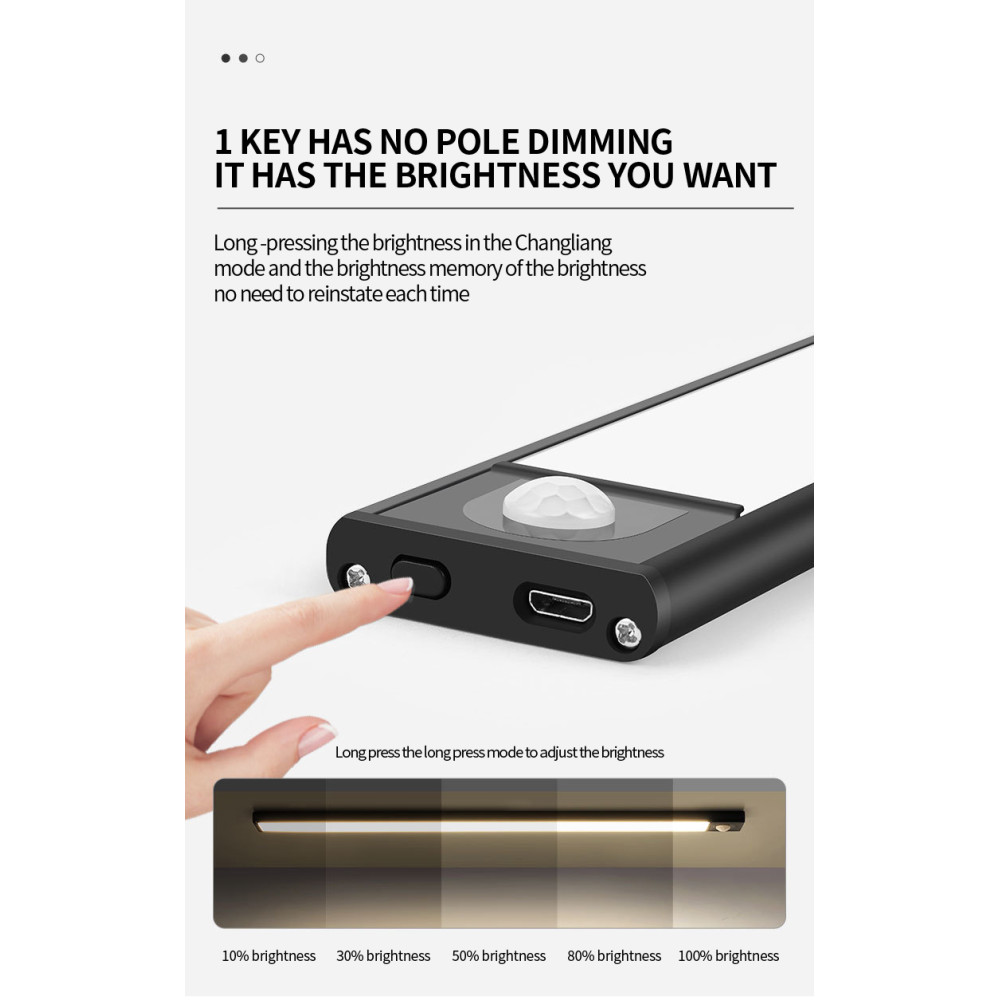 Безжична LED лампа SUPERFIRE - (XYD05), 60см, 3.2W, 95lm, 1800mAh