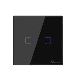 Интелигентен Превключвател SONOFF -  T3 EU TX, Двоен сензорен ключ Интелигентен Превключвател SONOFF -  T3 EU TX, Двоен сензорен ключ