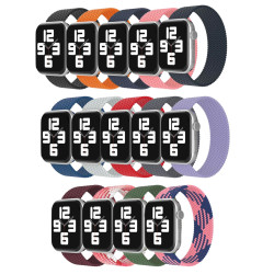 Текстилна каишка за смарт часовник Apple iWatch Series 5 44мм - Braided Solo Loop - L размер