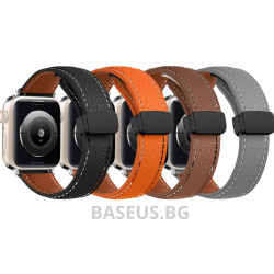 Кожена каишка за смарт часовник Huawei Watch 3 46мм - Leather Magnet Black Buckle Кожена каишка за смарт часовник Huawei Watch 3 46мм - Leather Magnet Black Buckle