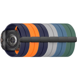 Силиконова каишка за смарт часовник Samsung Watch Ultra 47мм - Silicone Magnet Black Buckle