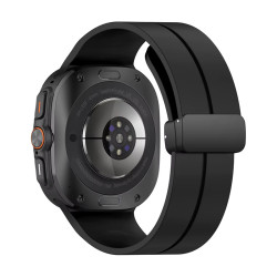 Силиконова каишка за смарт часовник Samsung Watch Ultra 47мм - Silicone Magnet Black Buckle Силиконова каишка за смарт часовник Samsung Watch Ultra 47мм - Silicone Magnet Black Buckle