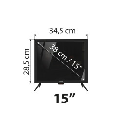 Телевизор 12V / 220V CALMAN 15 инча,  2 ГОДИНИ ГАРАНЦИЯ    Телевизор 12V / 220V CALMAN 15 инча,  2 ГОДИНИ ГАРАНЦИЯ