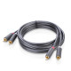 Aудио кабел UGREEN AV104/10520 - 2xRCA jack към 2xRCA jack, 5 метра