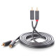 Aудио кабел UGREEN AV104/10520 - 2xRCA jack към 2xRCA jack, 5 метра