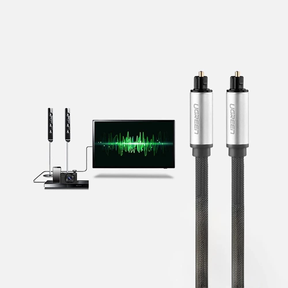 Aудио кабел UGREEN AV108/10540 - Toslink, 2 метра Aудио кабел UGREEN AV108/10540 - Toslink, 2 метра