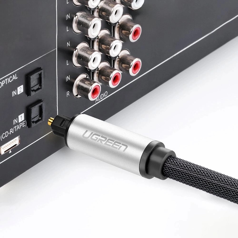 Aудио кабел UGREEN AV108/10540 - Toslink, 2 метра Aудио кабел UGREEN AV108/10540 - Toslink, 2 метра