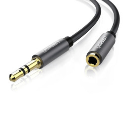 Aудио кабел UGREEN AV118/40672 - 3.5mm Jack (мъжки) към 3.5mm Jack (женски), 0.5 метра Aудио кабел UGREEN AV118/40672 - 3.5mm Jack (мъжки) към 3.5mm Jack (женски), 0.5 метра