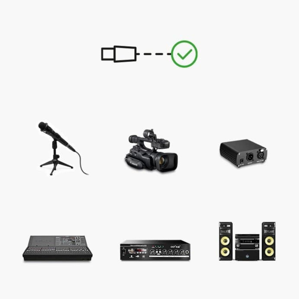 Aудио кабел UGREEN AV130/20711 - XLR, 3 метра Aудио кабел UGREEN AV130/20711 - XLR, 3 метра