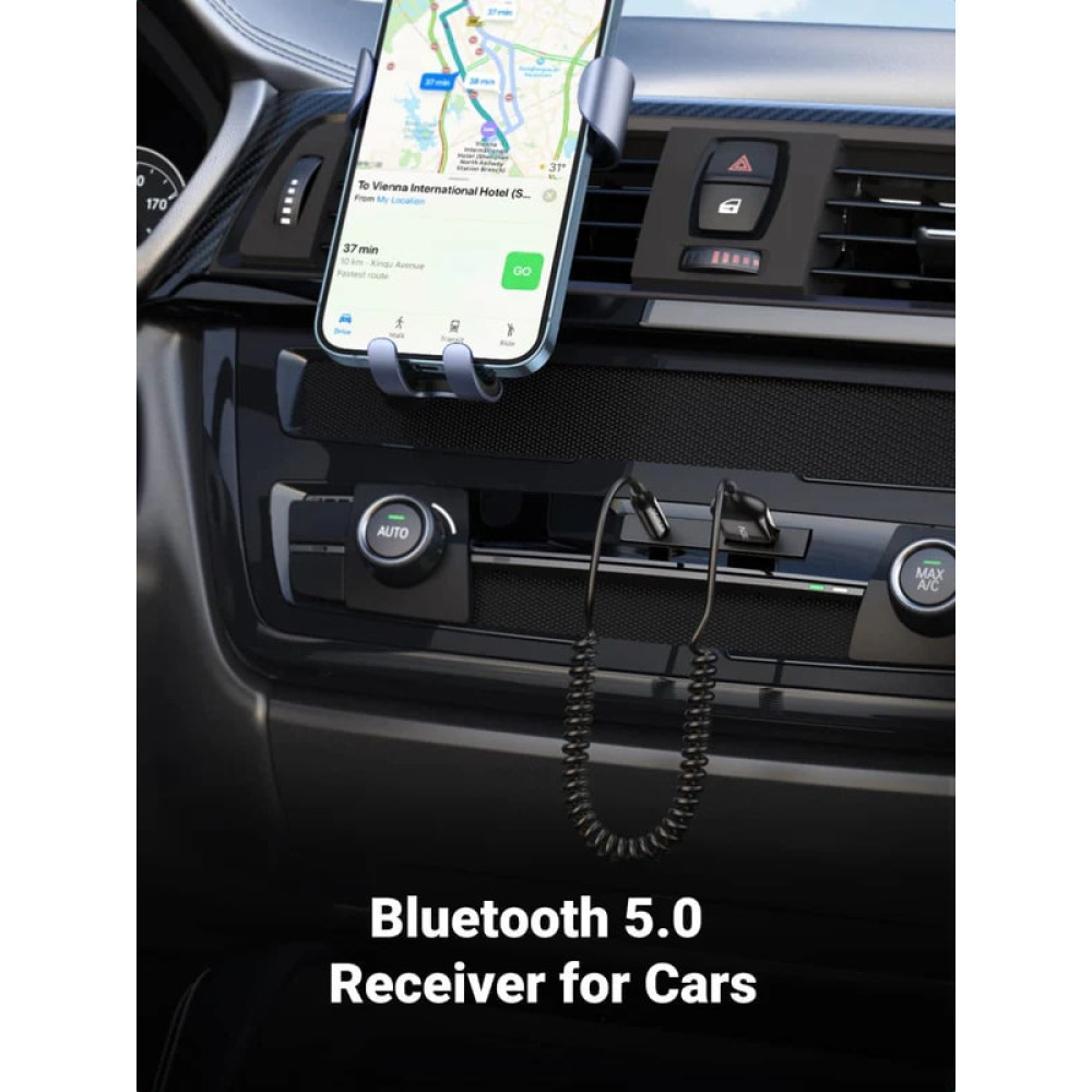 Bluetooth приемник с микрофон UGREEN CM309/70601 - USB-A към AUX Bluetooth приемник с микрофон UGREEN CM309/70601 - USB-A към AUX