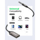 Bluetooth приемник с микрофон UGREEN CM309/70601 - USB-A към AUX