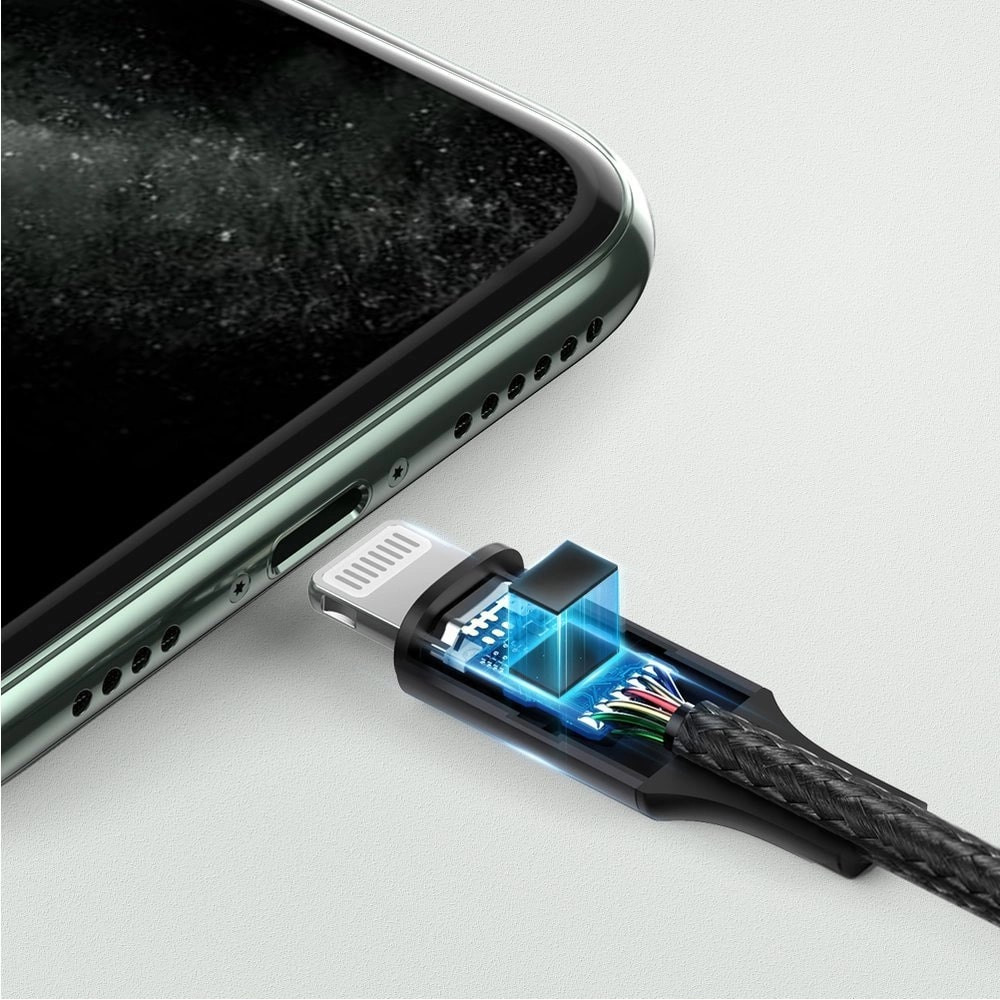 Аудио кабел UGREEN US315/70509 - Lightning към AUX/м/ 3.5mm, 1 метър Аудио кабел UGREEN US315/70509 - Lightning към AUX/м/ 3.5mm, 1 метър