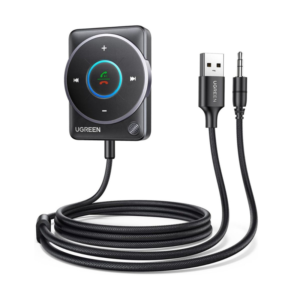 Приемник с микрофон UGREEN AUX + USB-A - Bluetooth (CM723/35002)