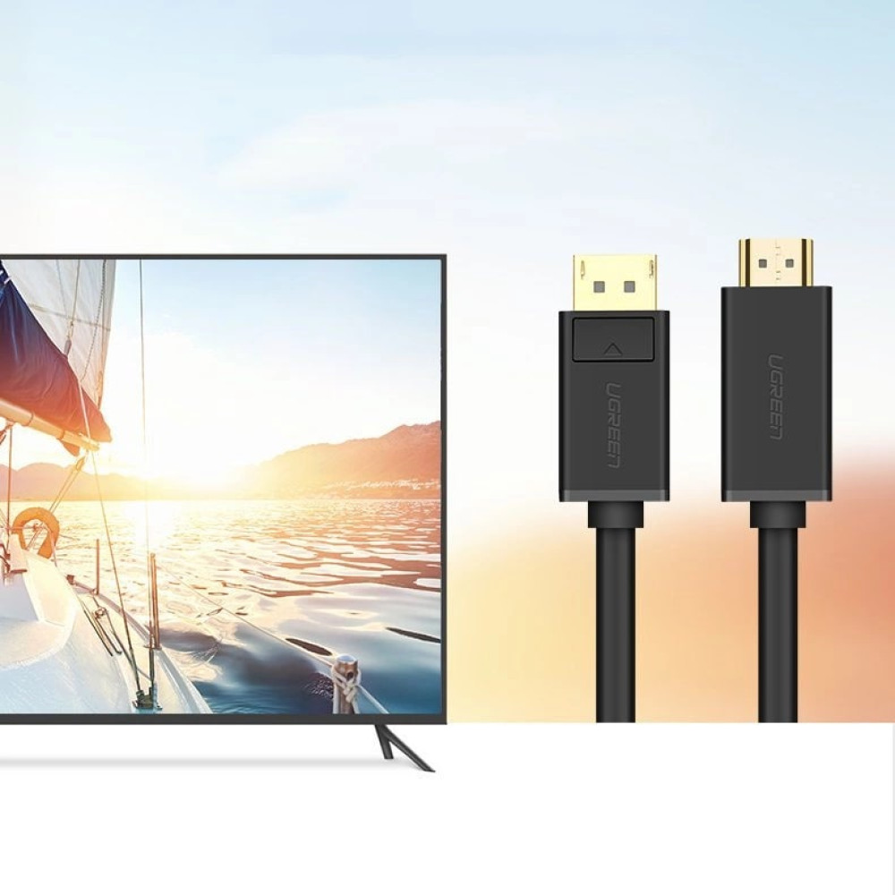 Кабел UGREEN DP101/10239 4K - HDMI към DisplayPort, 1.5 метра Кабел UGREEN DP101/10239 4K - HDMI към DisplayPort, 1.5 метра