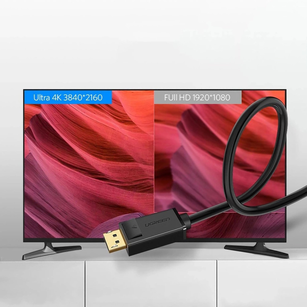 Кабел UGREEN DP102/10211 4K - DisplayPort към DisplayPort, 2 метра Кабел UGREEN DP102/10211 4K - DisplayPort към DisplayPort, 2 метра