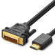 Кабел UGREEN HD106/10135 2K - HDMI към DVI-D, 2 метра Кабел UGREEN HD106/10135 2K - HDMI към DVI-D, 2 метра