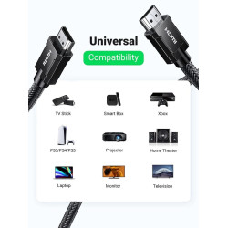 Кабел UGREEN HD135/70321 8K - HDMI към HDMI, 2 метра Кабел UGREEN HD135/70321 8K - HDMI към HDMI, 2 метра