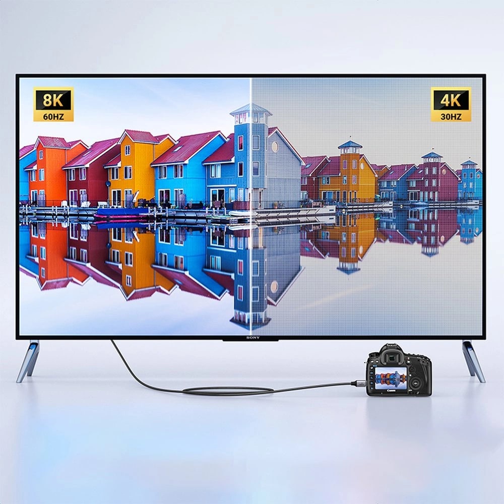 Кабел UGREEN HD163/15515 8K - mini HDMI към HDMI, 2 метра Кабел UGREEN HD163/15515 8K - mini HDMI към HDMI, 2 метра