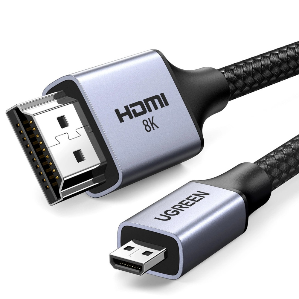 Кабел UGREEN HD164/15517 8K - Micro HDMI към HDMI, 2 метра