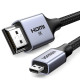 Кабел UGREEN HD164/15517 8K - Micro HDMI към HDMI, 2 метра
