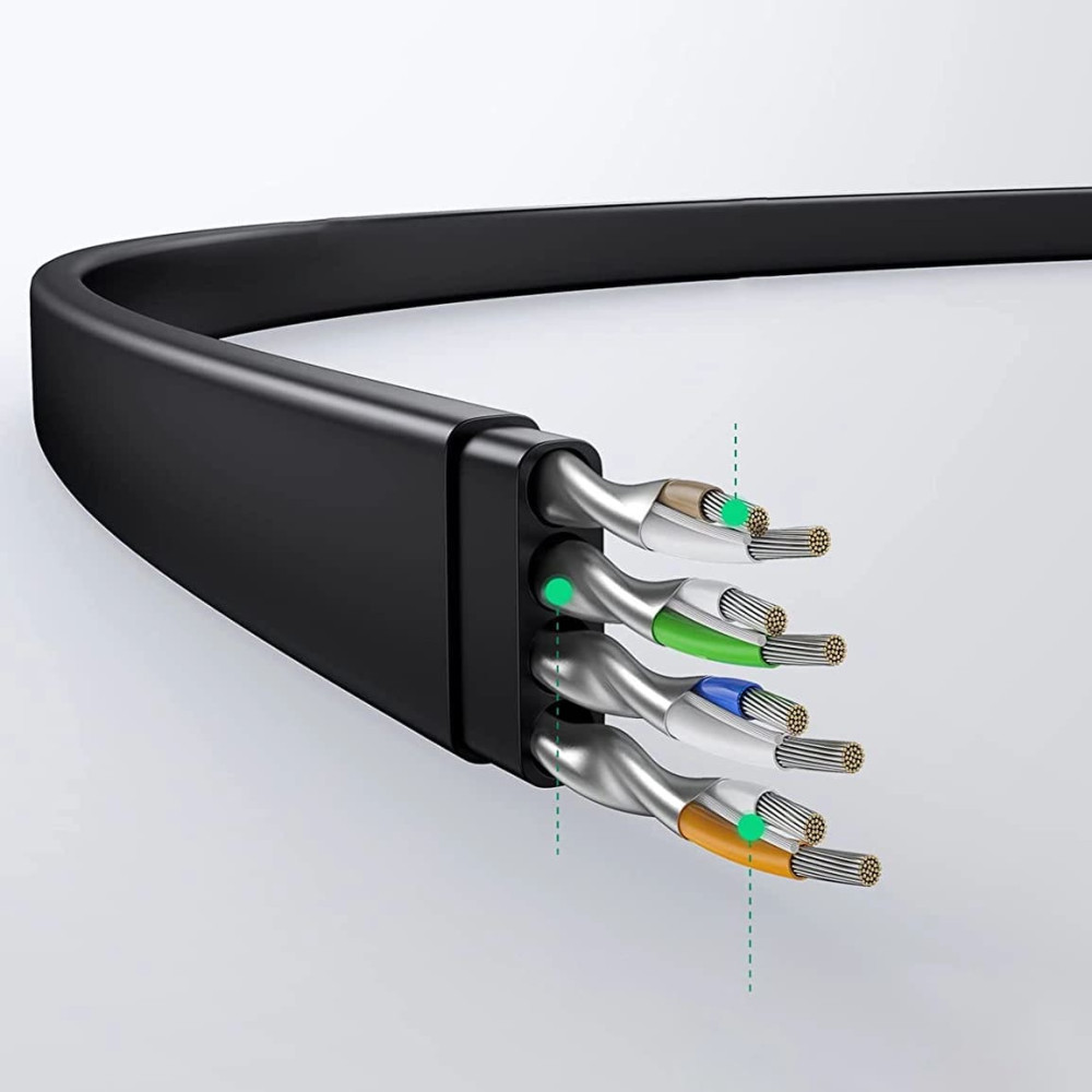 Кабел UGREEN NW102/20164, Cat6 Flat - LAN, 10 метра Кабел UGREEN NW102/20164, Cat6 Flat - LAN, 10 метра