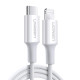 Кабел UGREEN 20W, Type-C - Lightning, US171/60748, 1.5 метра Кабел UGREEN 20W, Type-C - Lightning, US171/60748, 1.5 метра
