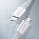 Кабел UGREEN 20W, Type-C - Lightning, US171/60748, 1.5 метра Кабел UGREEN 20W, Type-C - Lightning, US171/60748, 1.5 метра