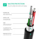 Кабел UGREEN 2A, Type-C - Mini USB - US242/50445, 1 метър