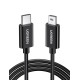 Кабел UGREEN 2A, Type-C - Mini USB - US242/50445, 1 метър
