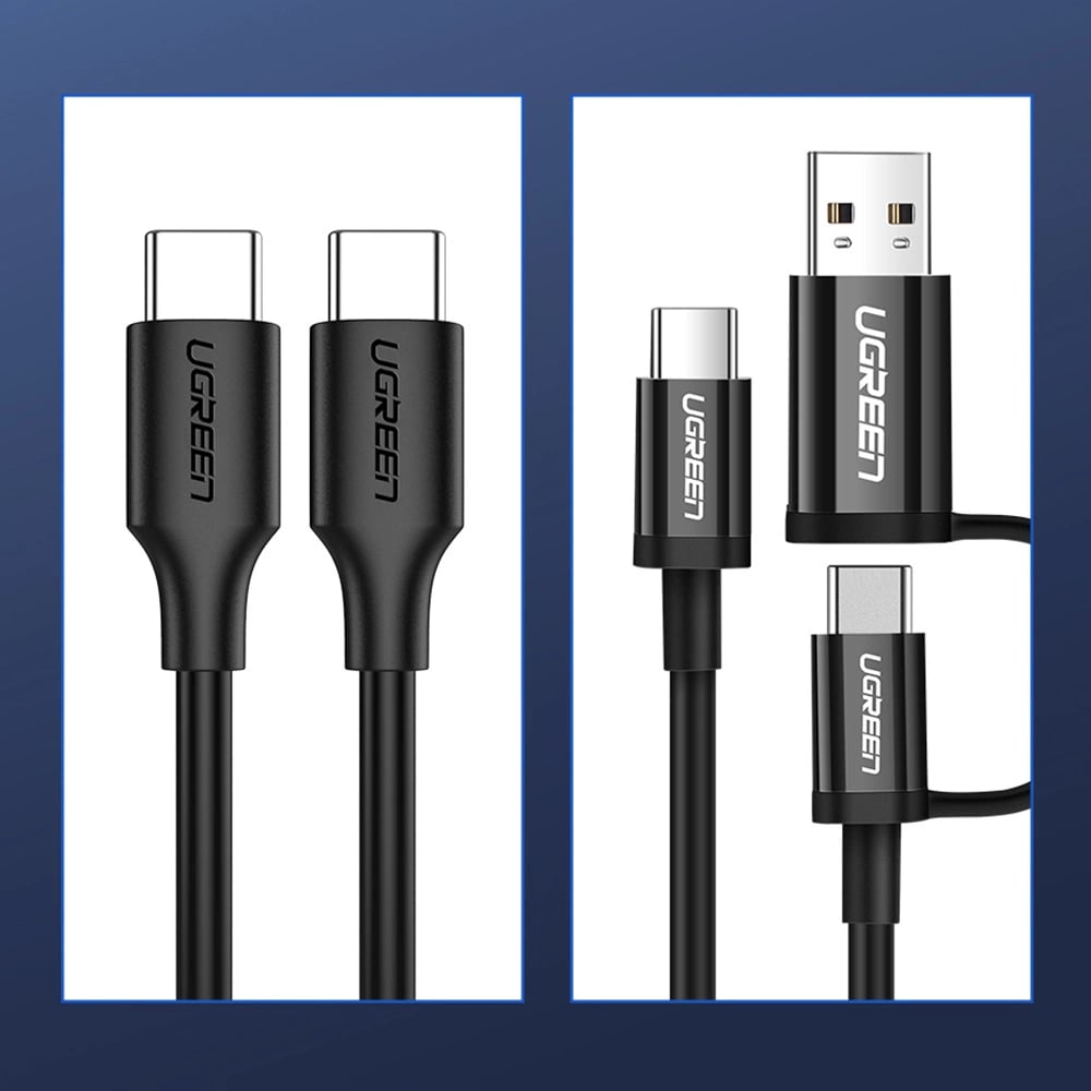 Кабел UGREEN 3A, Type-C - Type-C, US286/50997, 1 метър Кабел UGREEN 3A, Type-C - Type-C, US286/50997, 1 метър