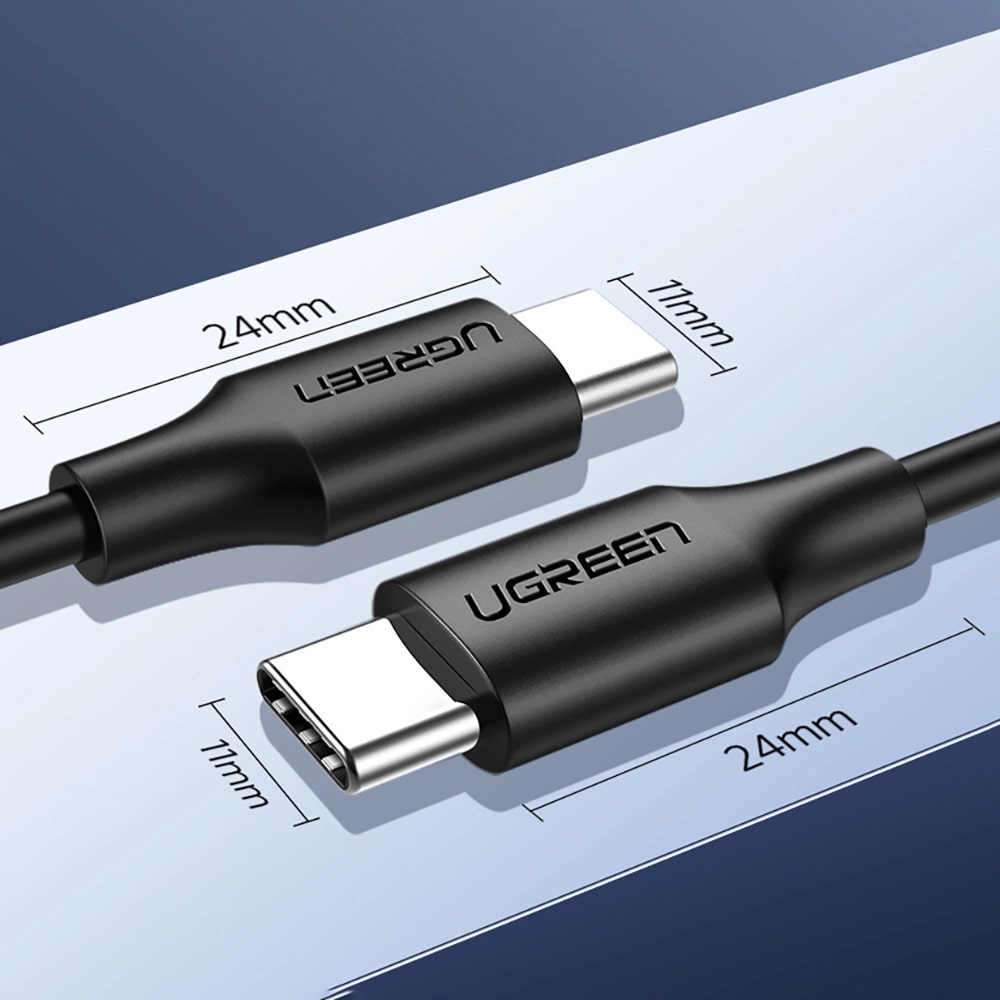 Кабел UGREEN 3A, Type-C - Type-C, US286/50997, 1 метър Кабел UGREEN 3A, Type-C - Type-C, US286/50997, 1 метър