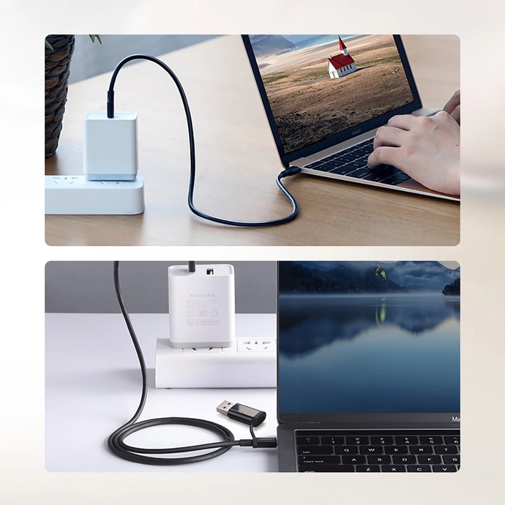 Кабел UGREEN 3A, Type-C - Type-C, US286/50997, 1 метър Кабел UGREEN 3A, Type-C - Type-C, US286/50997, 1 метър
