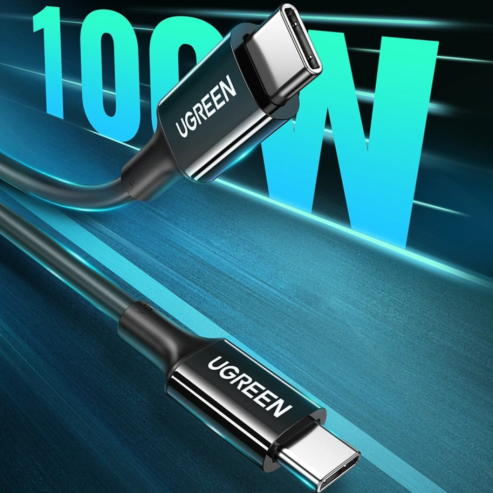 Кабел UGREEN 100W, Type-C - Type-C, US300/80371, 1 метър Кабел UGREEN 100W, Type-C - Type-C, US300/80371, 1 метър