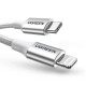 Кабел UGREEN 20W, Type-C - Lightning, US304/70523, 1 метър Кабел UGREEN 20W, Type-C - Lightning, US304/70523, 1 метър