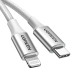 Кабел UGREEN 20W, Type-C - Lightning, US304/70523, 1 метър Кабел UGREEN 20W, Type-C - Lightning, US304/70523, 1 метър