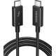 Кабел UGREEN 100W, Type-C - Type-C, Thunderbolt 4 - US501/30389, 0.8 метра